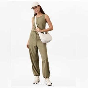 Athleta Flex Green Jumpsuit 6